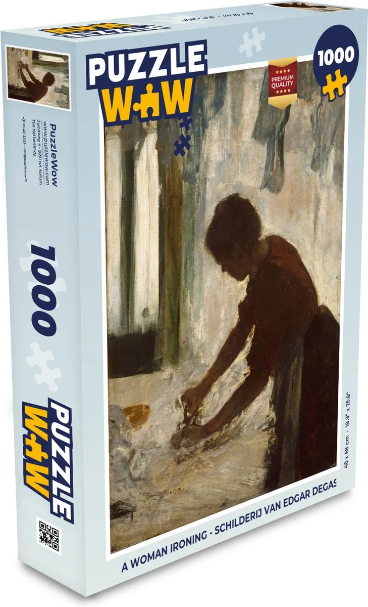 PuzzleWow Legpuzzel A Woman Ironing 1000 Stuks - Multicolor