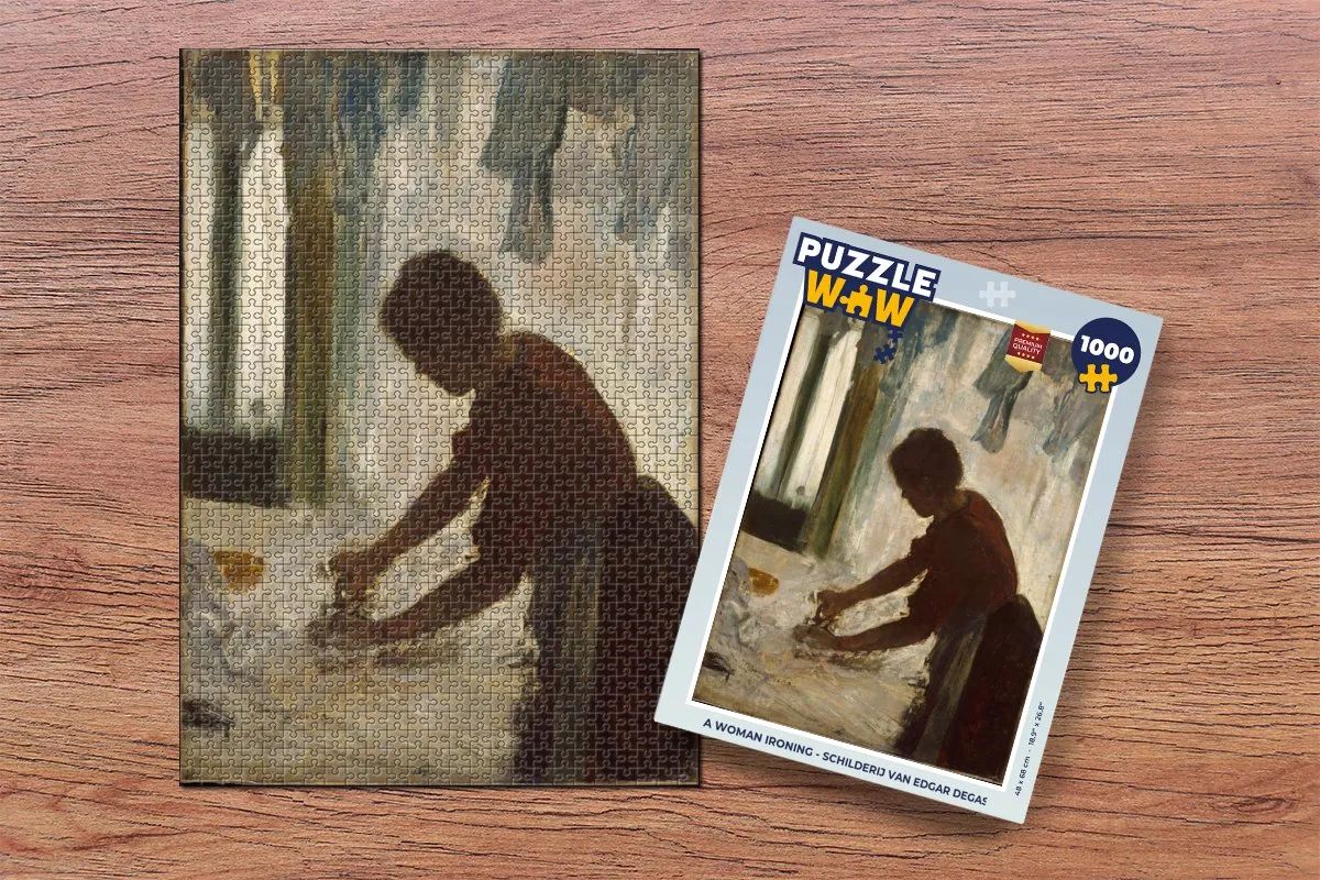 PuzzleWow Legpuzzel A Woman Ironing 1000 Stuks - Multicolor