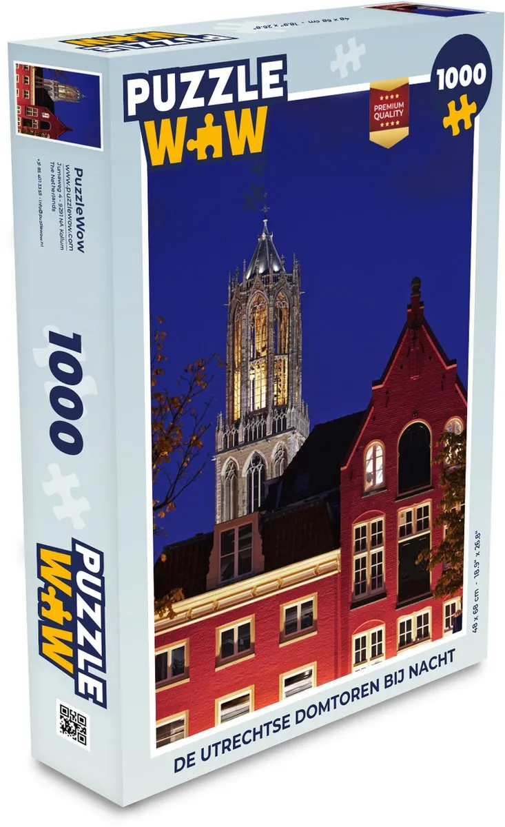PuzzleWow Domtoren Legpuzzel 1000 Stuks - Multicolor