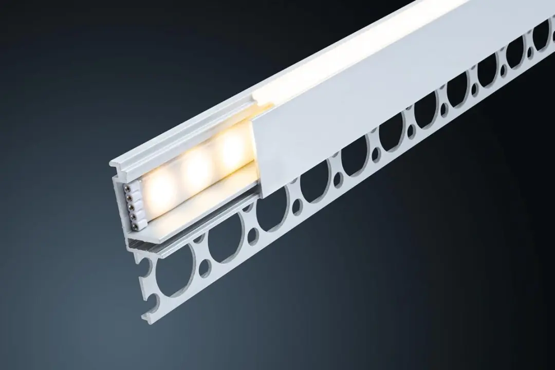 Paulmann 78404 LumiTiles Inbouwprofiel LED-strip 1m - Aluminium - afbeelding 2 van 3