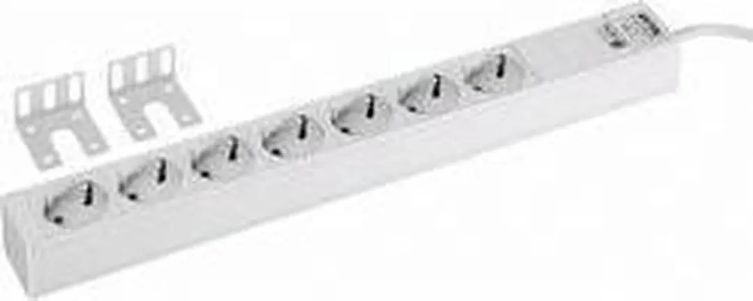 Rittal DK 7240.210 Stekkerdoos 19" 1HE Grijs - afbeelding 5 van 6