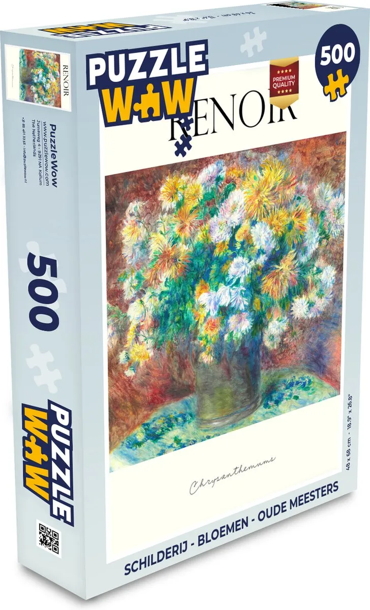 PuzzleWow Bloemen Legpuzzel 500 Stuks