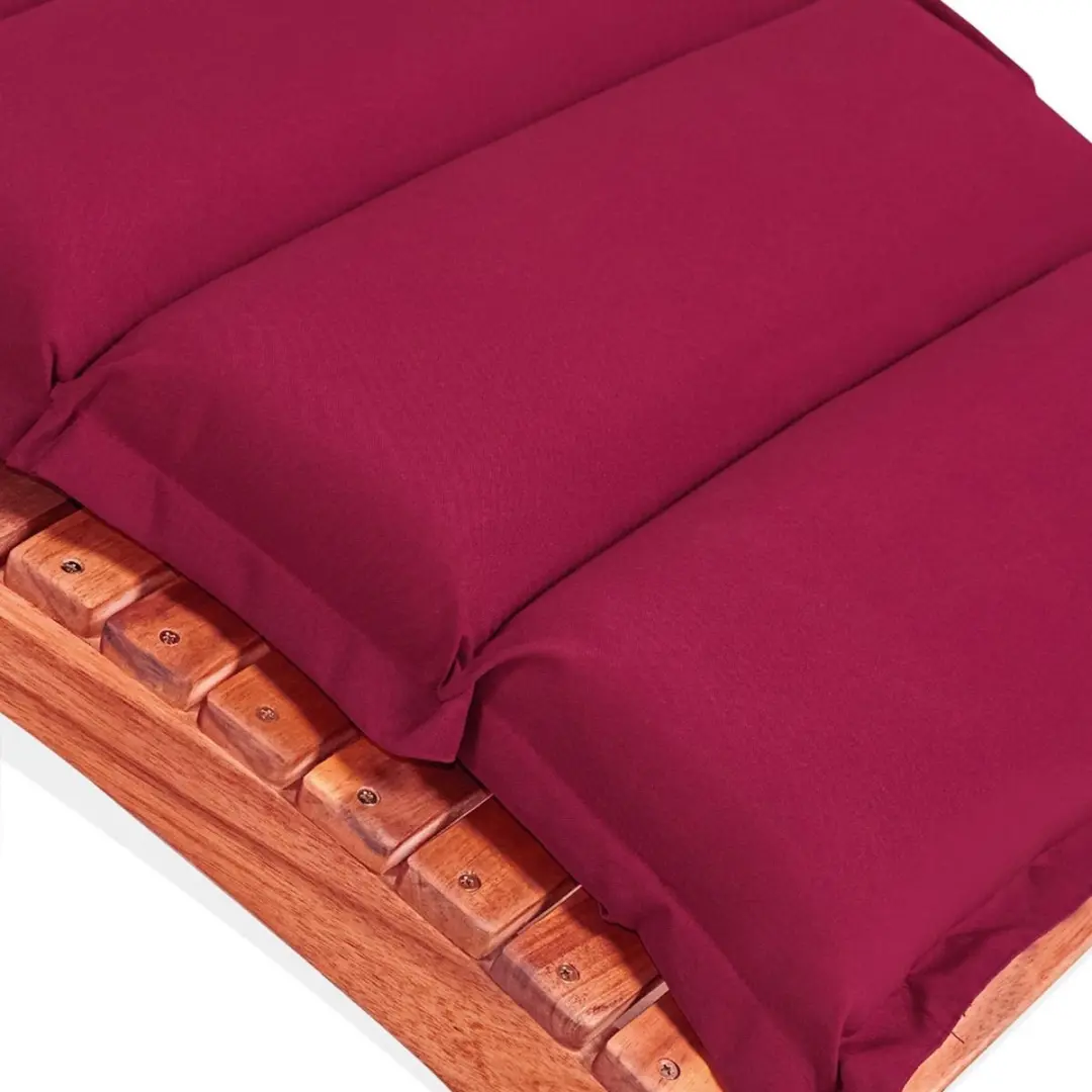 Deuba Ligbedkussen Rood 183x56x7cm - afbeelding 6 van 6