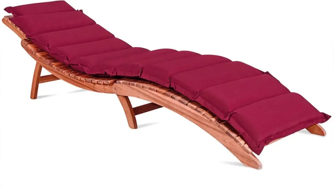 Deuba Ligbedkussen Rood 183x56x7cm - afbeelding 2 van 6