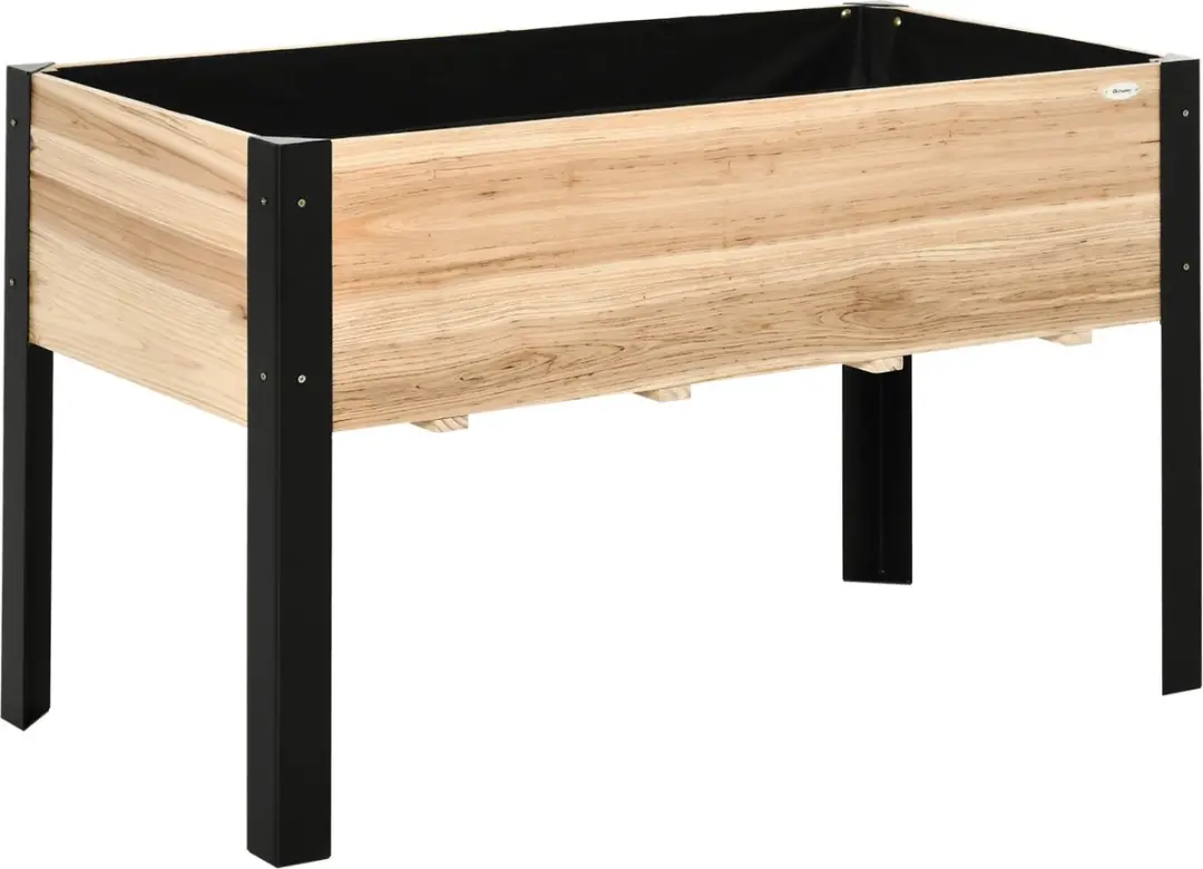 Outsunny Verhoogd bed met fleece 845-531V02