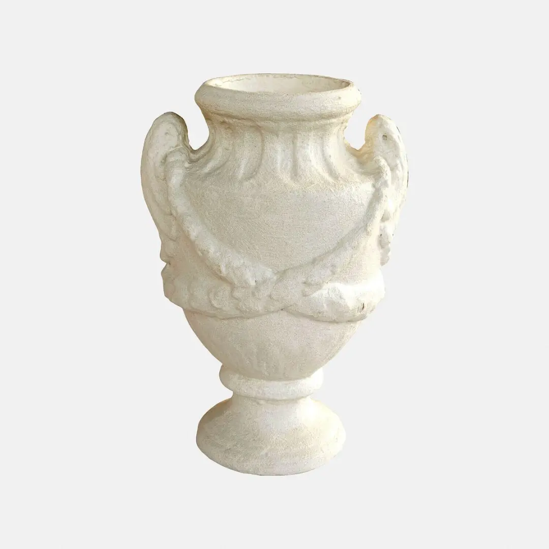 Loberon Chaverny Sierpot 14cm - Antiekwit - afbeelding 3 van 4
