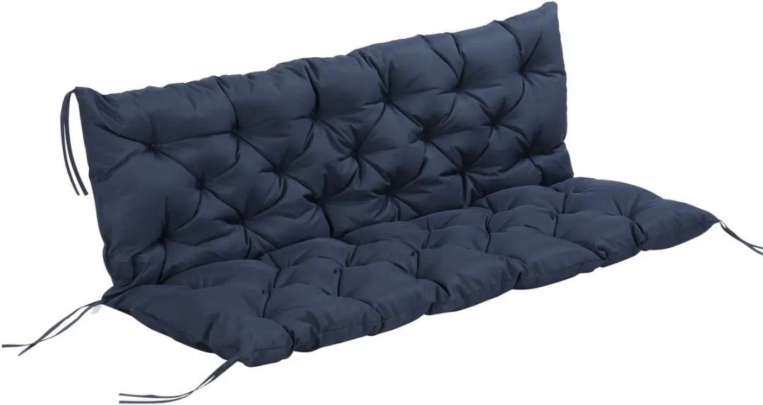 Outsunny-Bankauflage-Polyester, Schaumstoff--98L x 150B x 8T cm-Blau