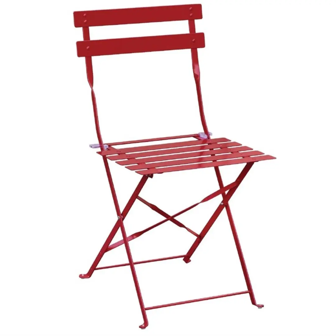 Bolero stalen stoelen rood