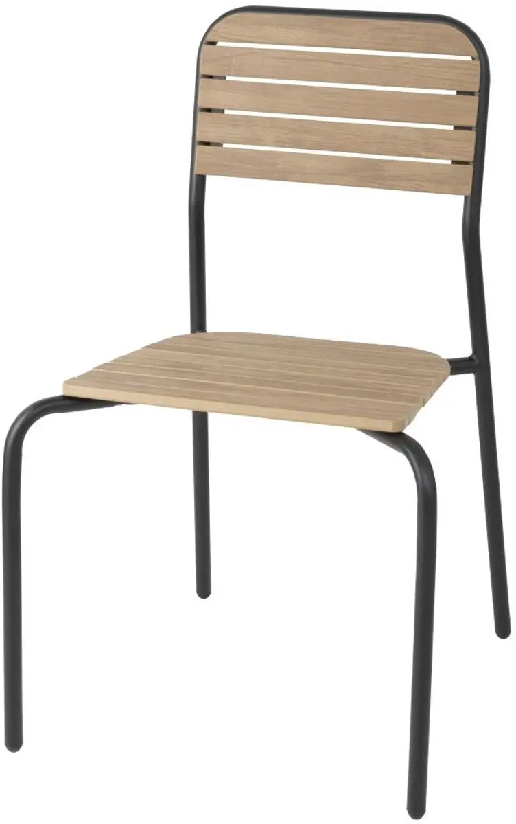 Bolero Santorini Tuinstoelen met Houteffect (4 Stuks)