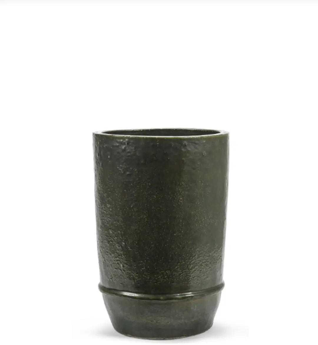 Serax Bloempot-Plantenbak Dune Kelly Wearstler Groen-Donker Groen D 38 cm H 56 c