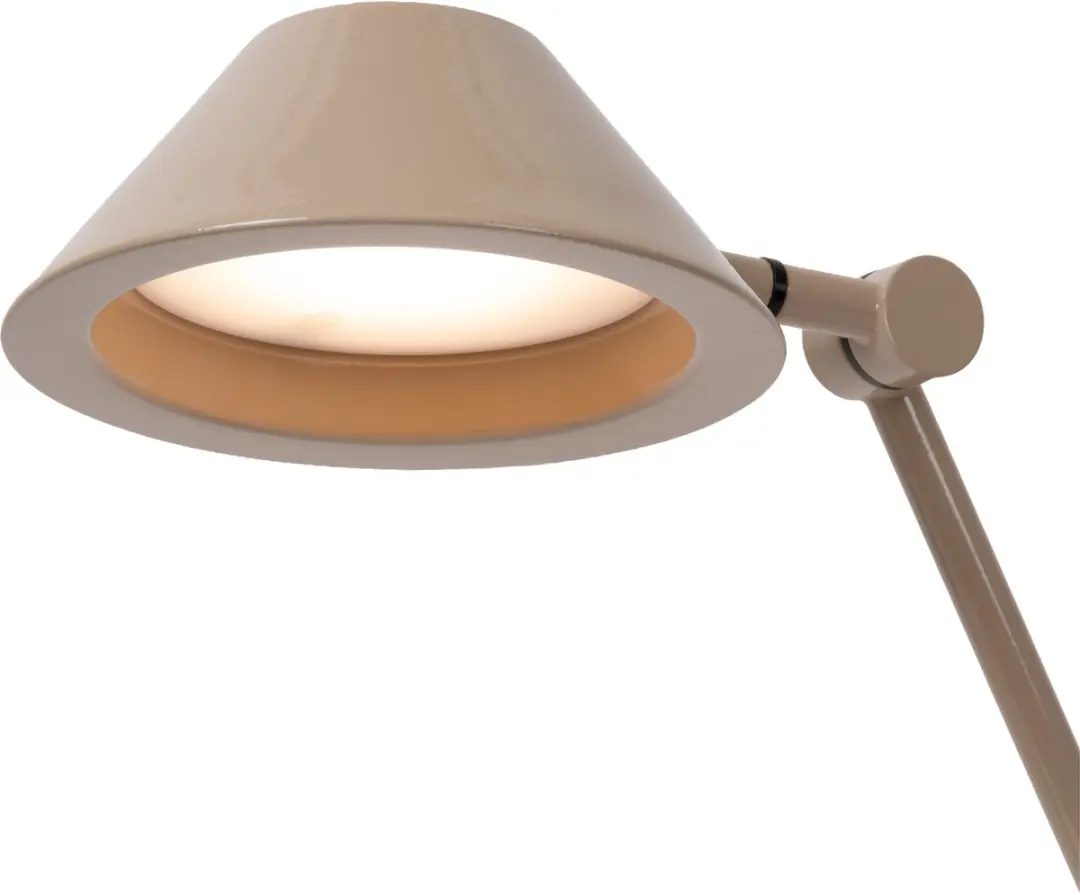 Lucide Terry Bureaulamp LED 8W - Taupe - afbeelding 3 van 6