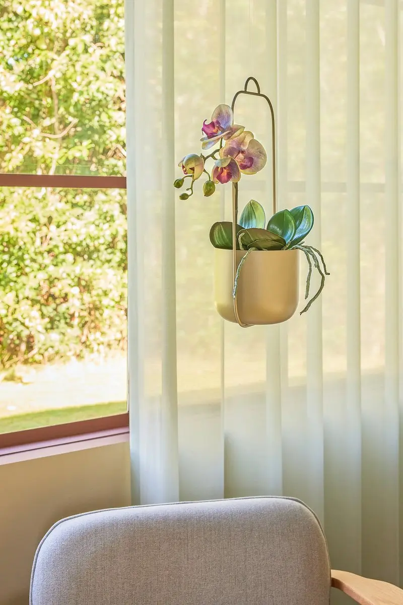 Hübsch Lotus Plantenhangers Set 2 Stuks - Khaki - afbeelding 5 van 6