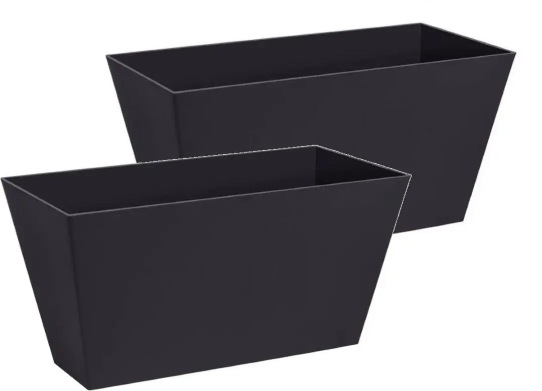 Bloembak Balkonbak Tubus Case 40x22x20cm ANTRACIET Prosperplast / 2 STUKS ! /