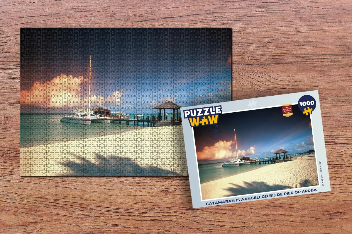PuzzleWow Legpuzzel Catamaran Aruba 1000 Stuks - Multicolor