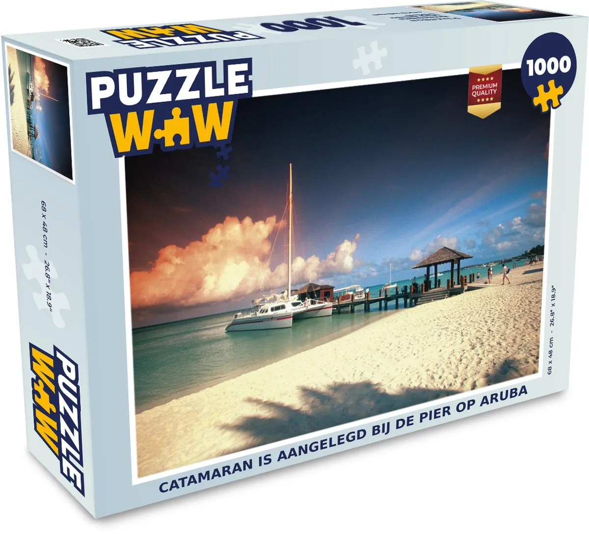 PuzzleWow Legpuzzel Catamaran Aruba 1000 Stuks