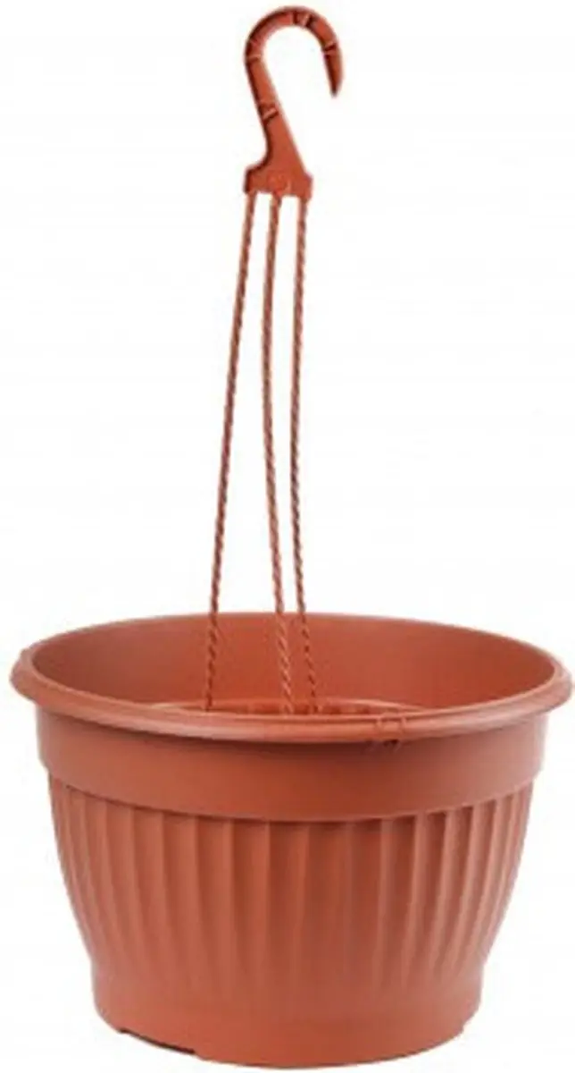 ‎Hangende bloempot Terra D29cmxH18cm bruin‎