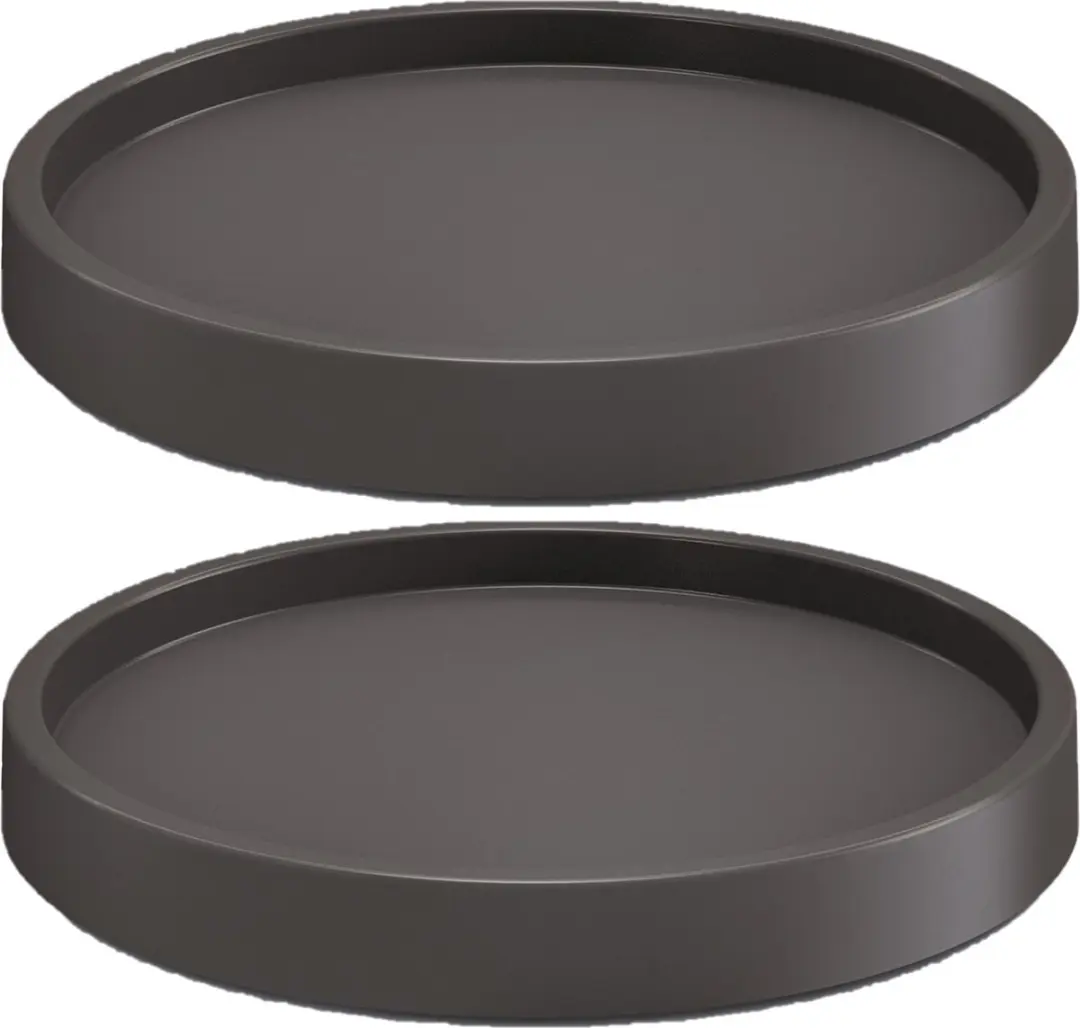 Prosperplast Mobile Round Plantentrolley - Ø35cm Antraciet - afbeelding 4 van 6