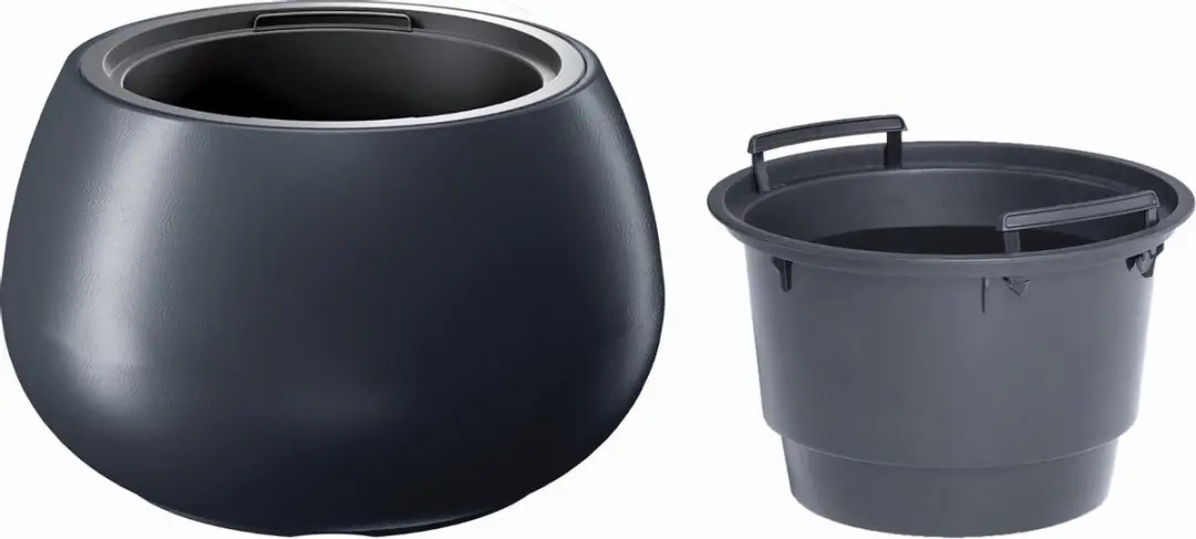 Prosperplast Heos Bloempot 2-in-1 - Antraciet Ø43,6cm - afbeelding 2 van 2