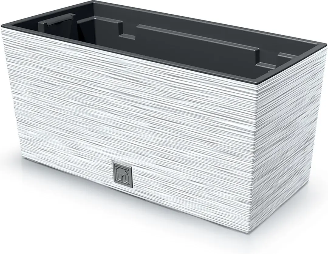 Prosperplast Furu Case Bloembak 40x18x19cm Wit - afbeelding 4 van 6