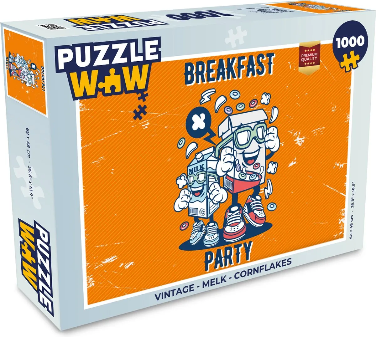PuzzleWow Vintage Cornflakes Legpuzzel 1000 Stuks
