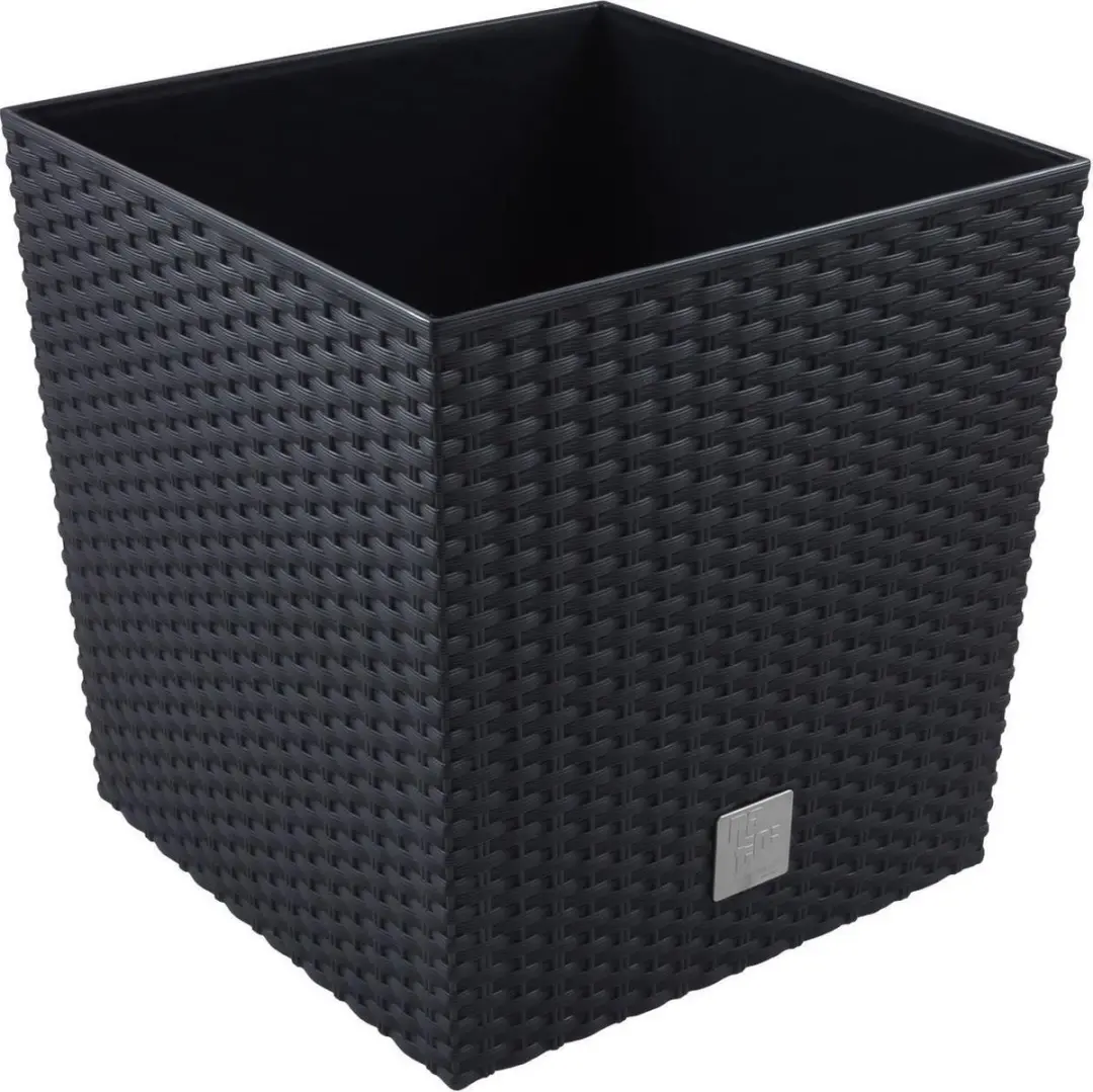 Prosperplast Rato Plantenpot 21L - 32x32x33cm - Antraciet - afbeelding 4 van 6