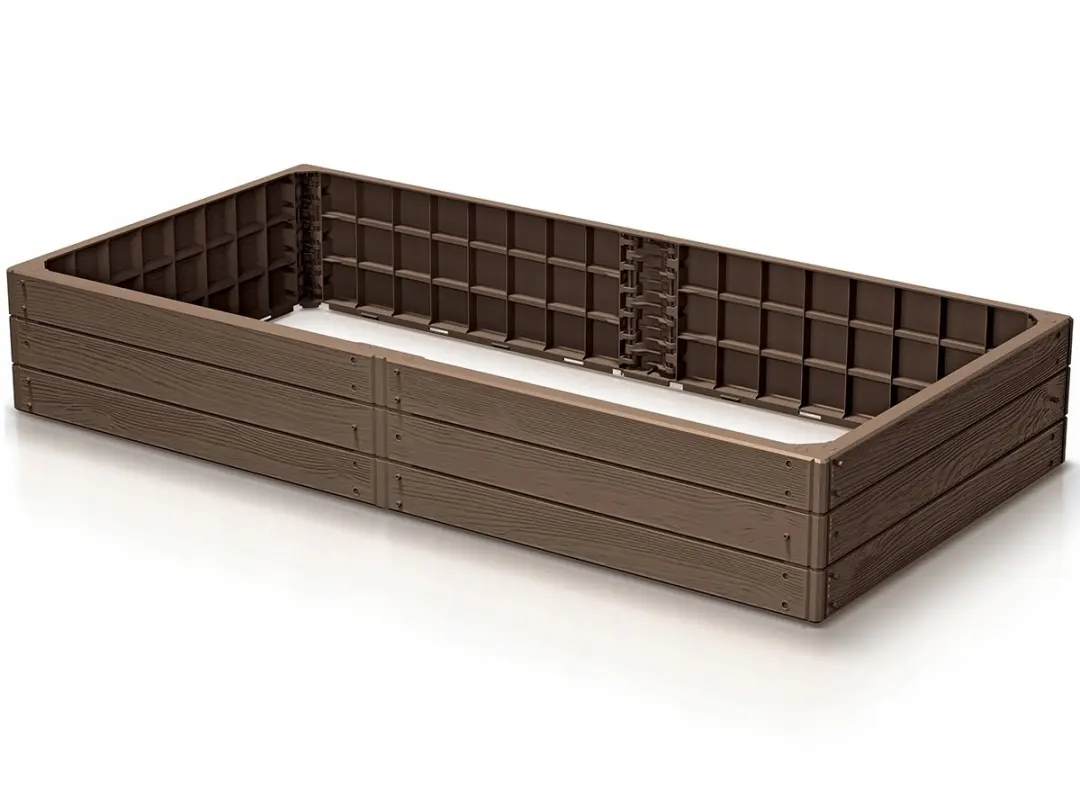 Prosperplast Verhoogde Bloembak 149x75x25cm Bruin - afbeelding 2 van 4