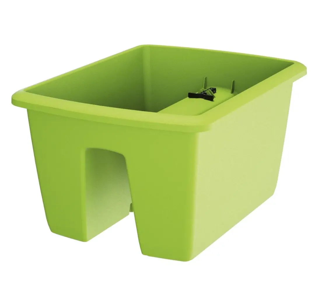 1 x Bloembak Balkonbak Respana Railing 30x40x21cm LIME Prosperplast