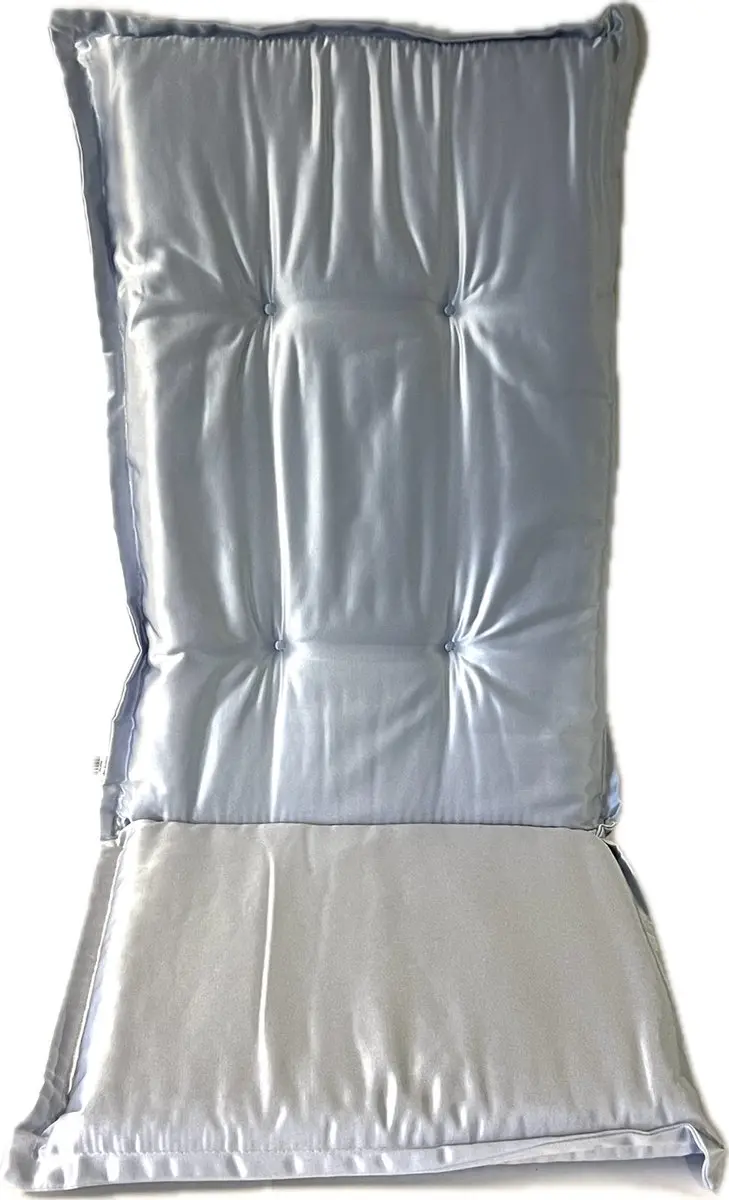 Madison Tuinstoelkussen hoge rug 50x123 cm Panama zilver glow