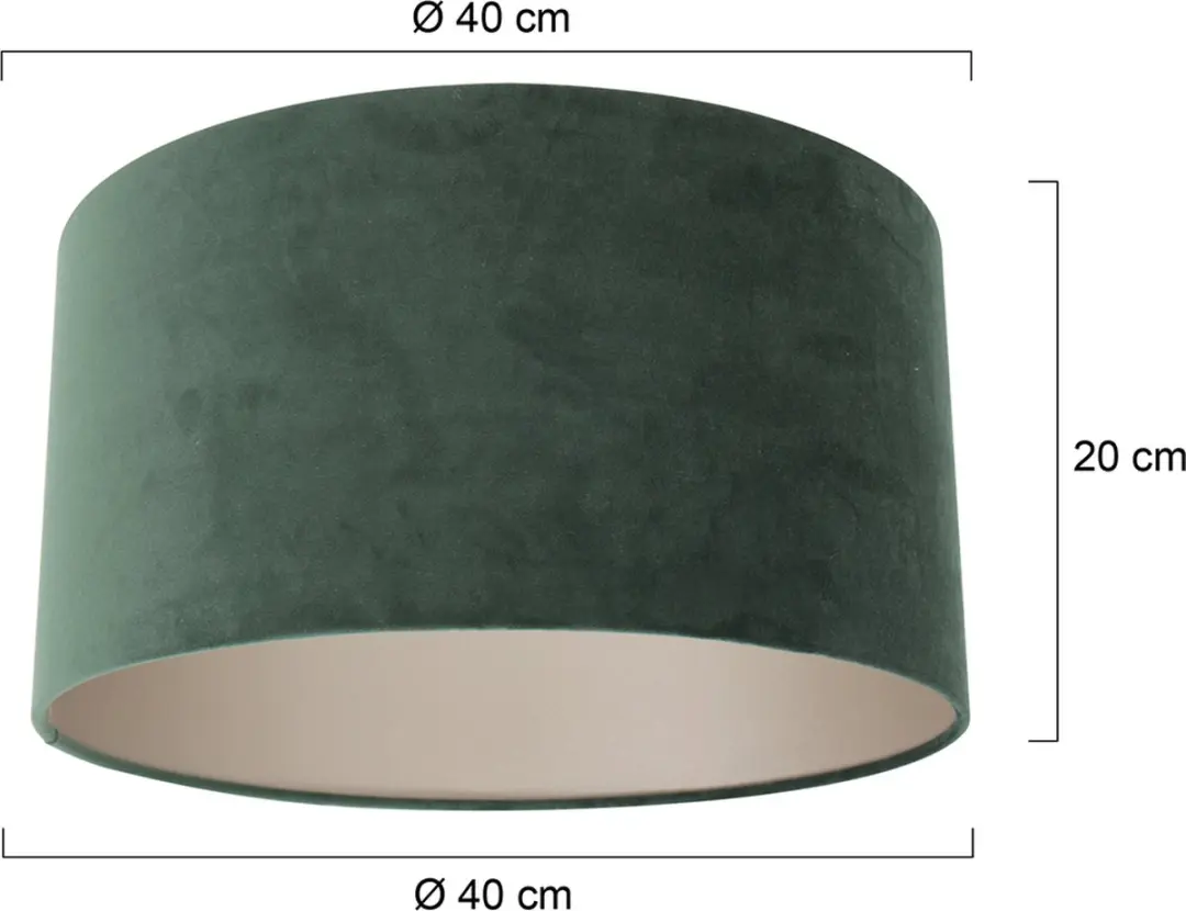 Steinhauer Groene Textiel Lampenkap ⌀40cm E27 - afbeelding 6 van 6