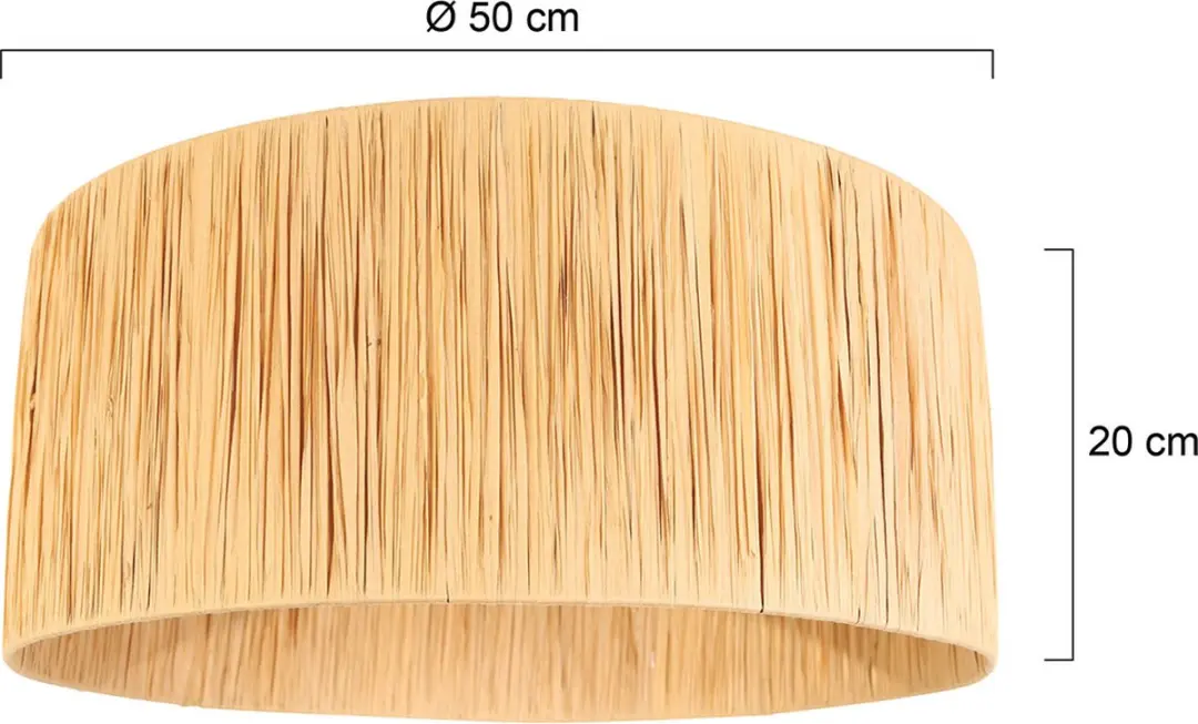 Steinhauer Naturel Seagrass Lampenkap Ø50cm - Beige - afbeelding 5 van 6