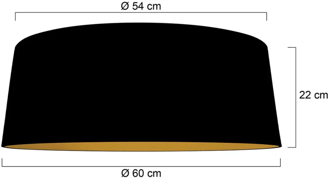 Steinhauer K2013SS Lampenkap - Zwart textiel Ø60cm - afbeelding 4 van 6