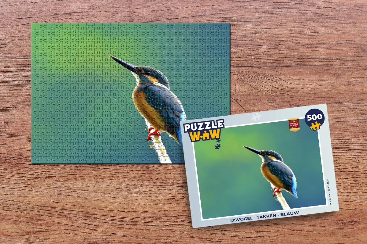 PuzzleWow IJsvogel Takken Legpuzzel 500 Stuks - Multicolor