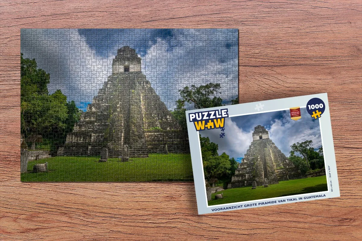 PuzzleWow Piramide van Tikal Legpuzzel 1000 Stuks - Multicolor