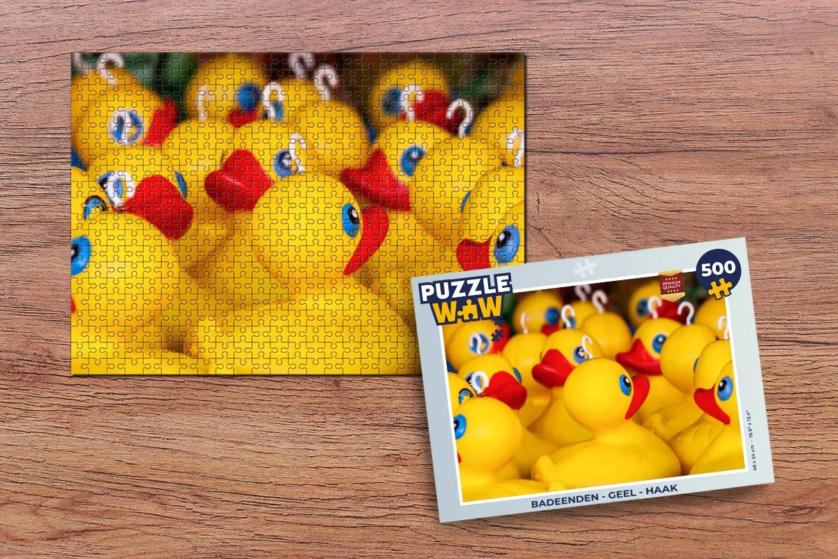 PuzzleWow Badeenden Legpuzzel 500 Stuks - Multicolor