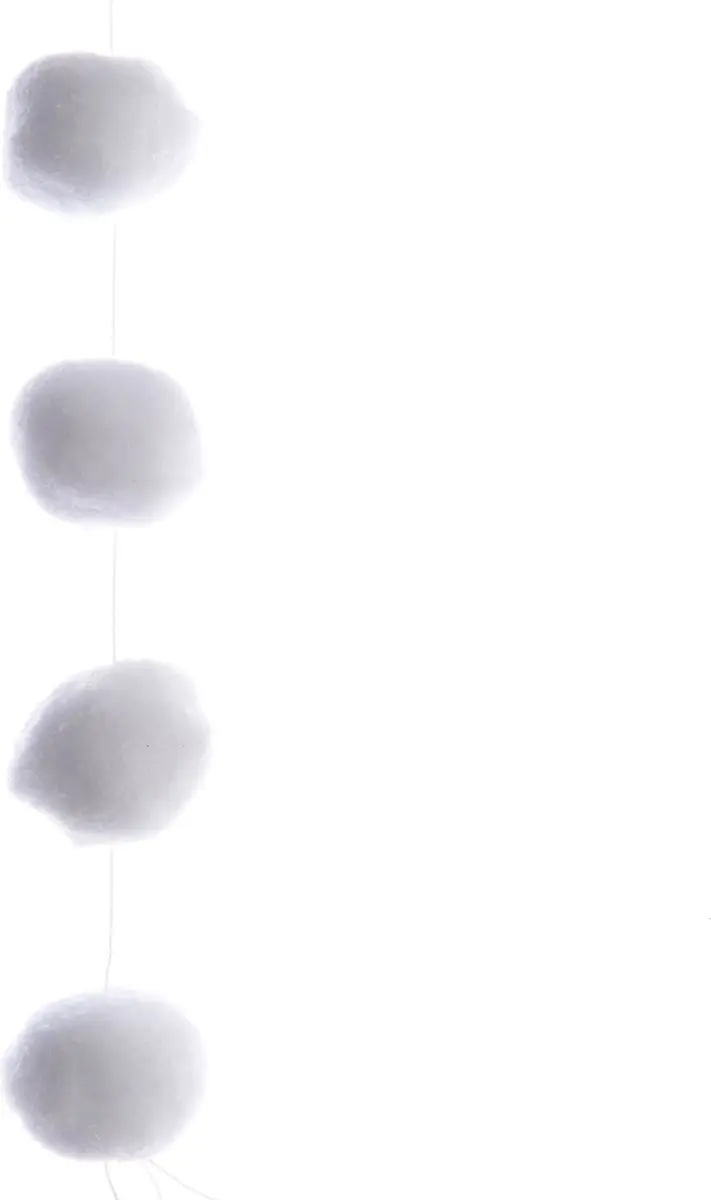 Guirlande pes sneeuwbal d4h180 cm wt