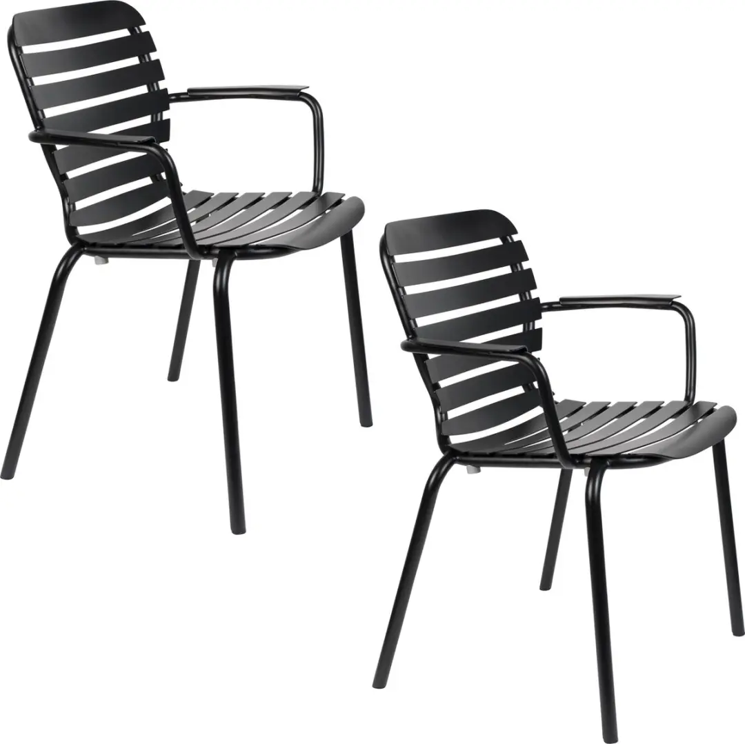 Zuiver Vondel Tuinstoel Armleuning Zwart