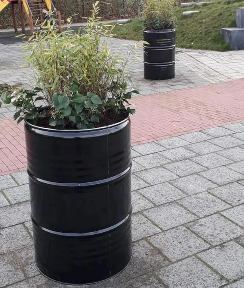 Barrelkings Olievat Plantenbak 200L - Zwart - afbeelding 6 van 6