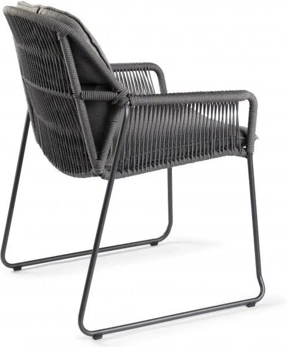 Tierra Outdoor Rivera Dining Tuinstoel - Charcoal - afbeelding 3 van 6