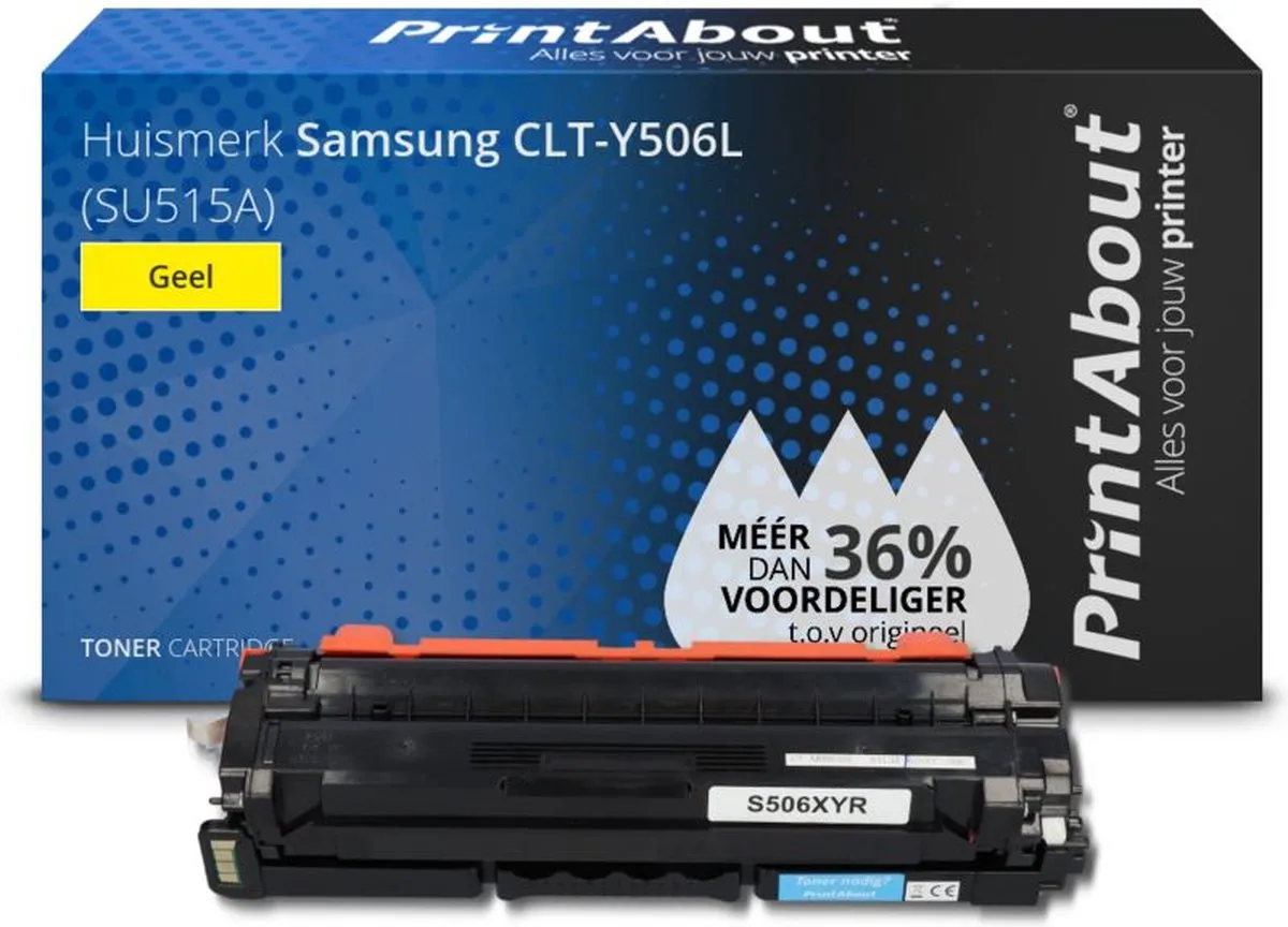 PrintAbout CLT-Y506L Geel Toner - 6.500 Afdrukken