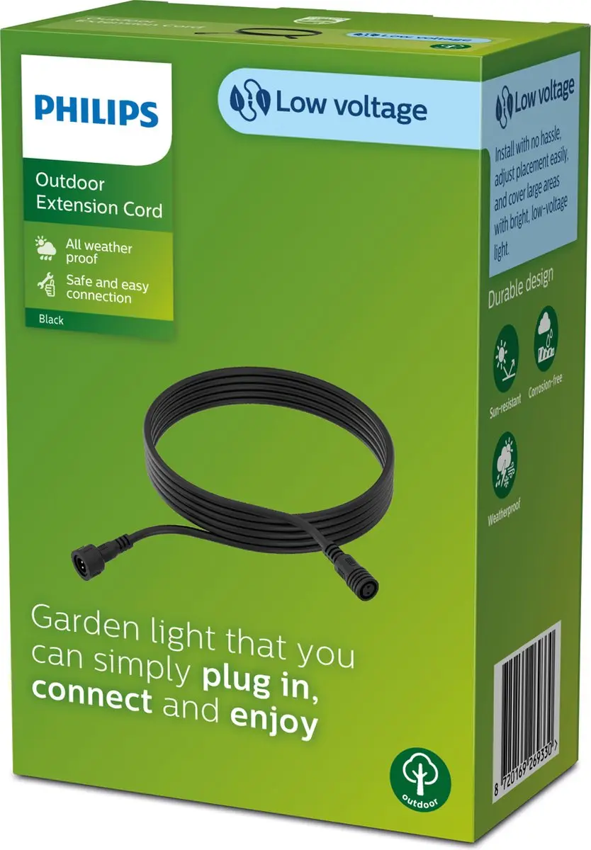 Philips GardenLink Uitbreidingssnoer 5m - Zwart - afbeelding 2 van 5