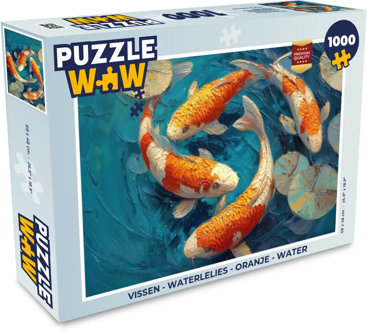 PuzzleWow Waterlelies Legpuzzel 1000 Stuks