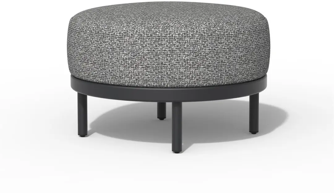 Tierra Outdoor Fresca Hocker - Ø70cm Charcoal - afbeelding 2 van 3