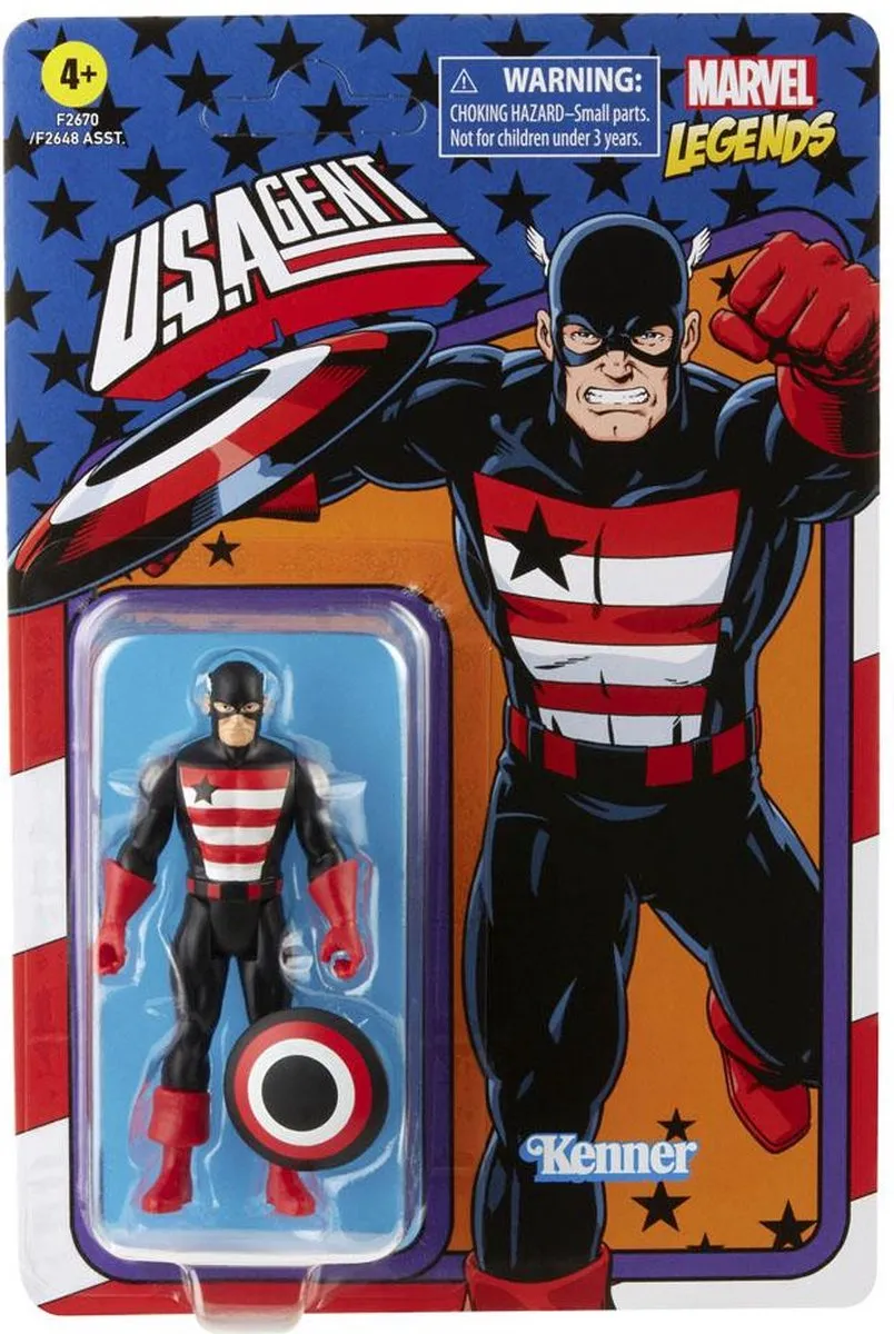 Marvel Legends U.S. Agent Actiefiguur 10cm - Multicolor