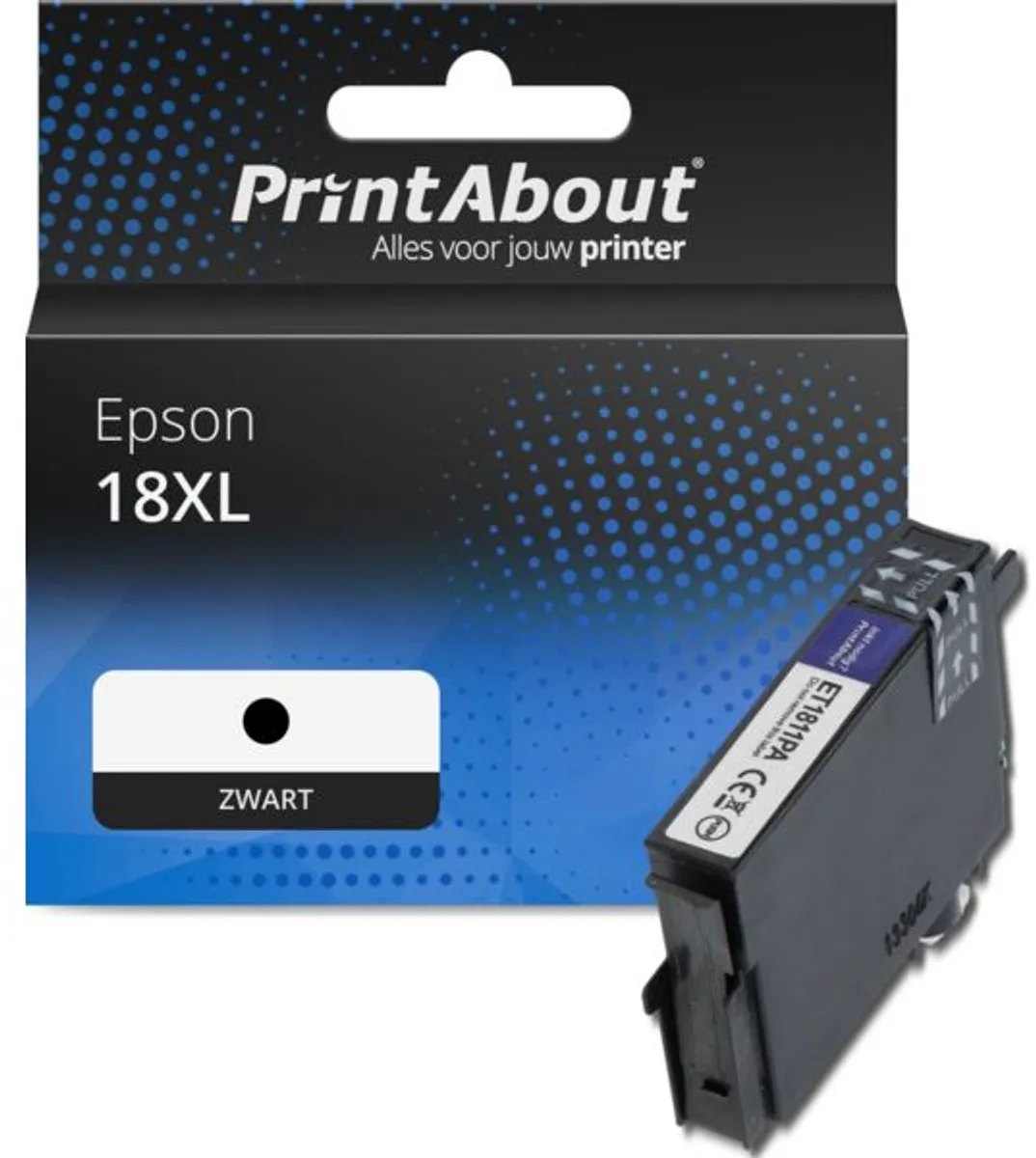 PrintAbout Inktcartridge C13T18114012 Zwart