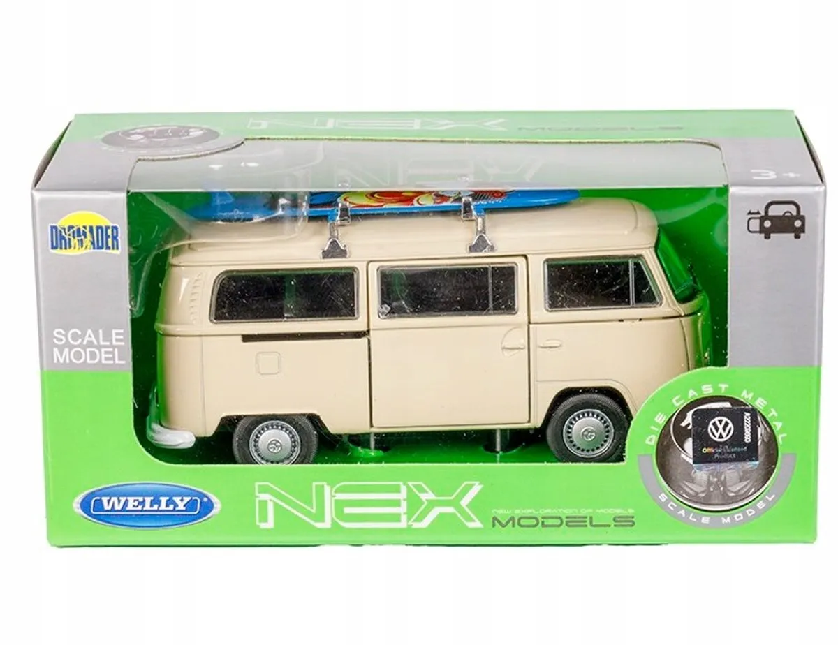 Volkswagen Bus T2 1972 Modelauto 1:32 - Crème
