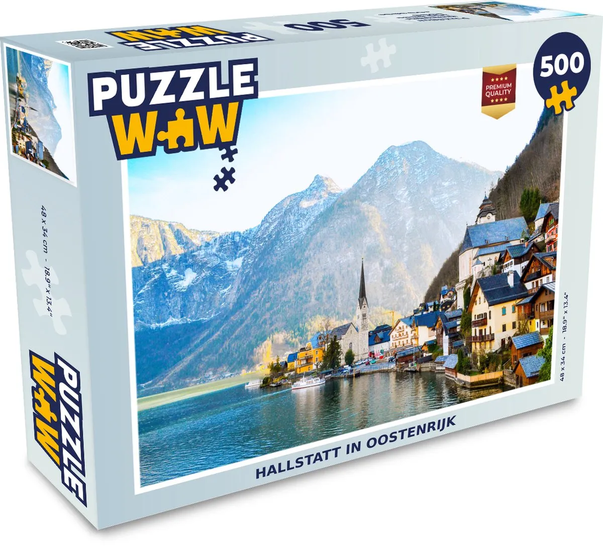 PuzzleWow Hallstatt Oostenrijk Legpuzzel 500 Stuks