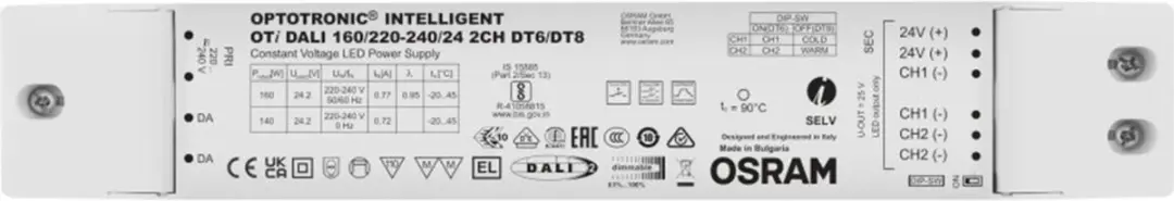 Osram LED Driver Oti DALI 160/220-240/24 DT6/8