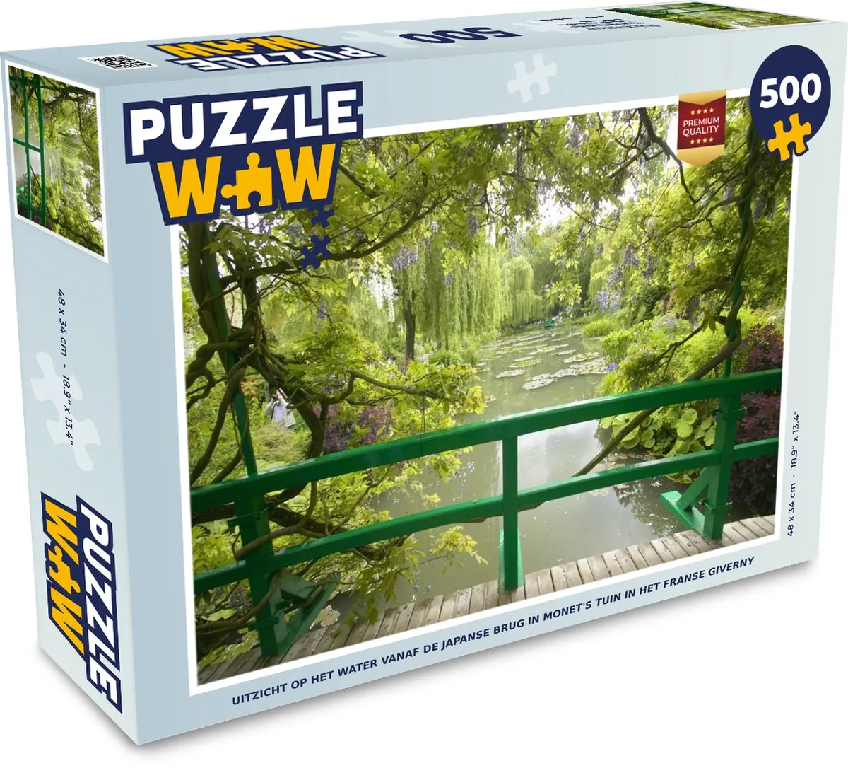 PuzzleWow Monet Giverny Legpuzzel 500 Stuks
