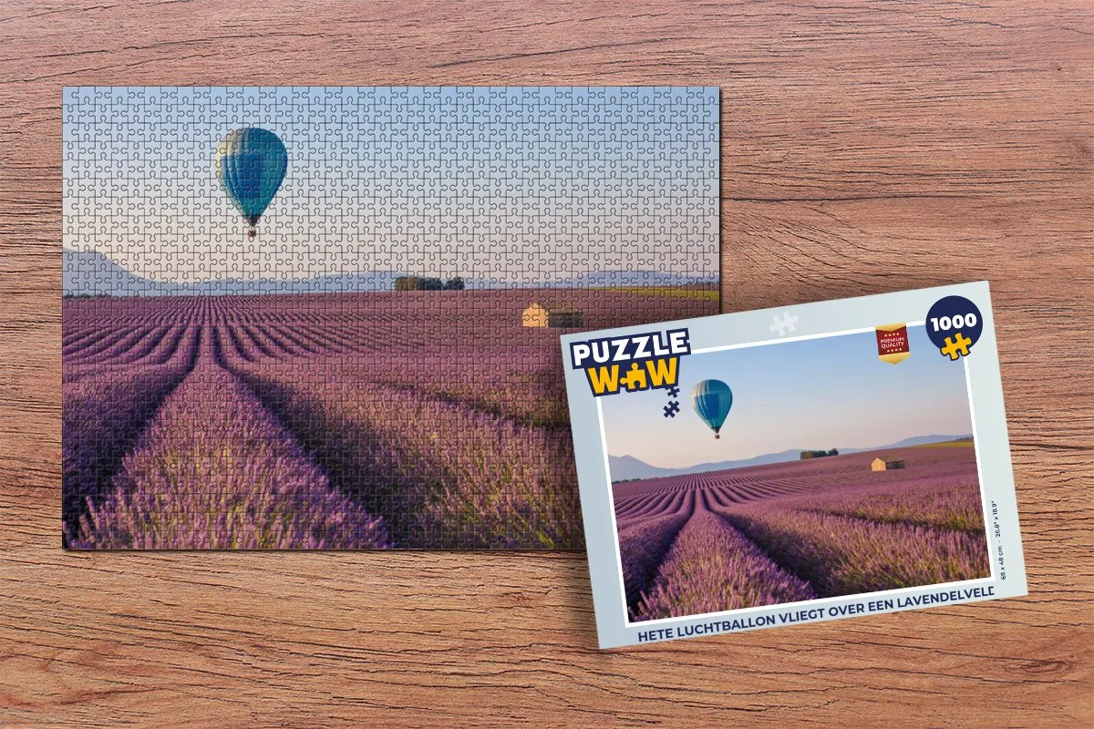 PuzzleWow Legpuzzel Hete Luchtballon 1000 Stuks - Multicolor