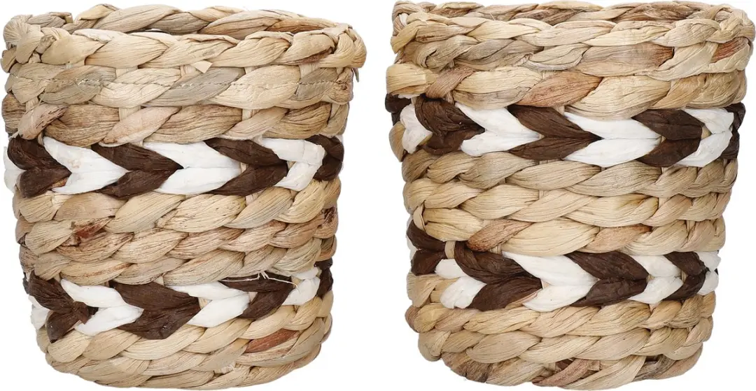 KitchenCraft Indoor Plantenpot (set van 2) van waterhyacint